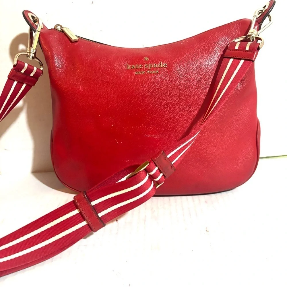 Kate Spade Red Leather crossbody Bag
